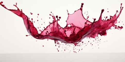 Unleash the Drama: The Majestic Dance of Red Wine Splash! Generative AI