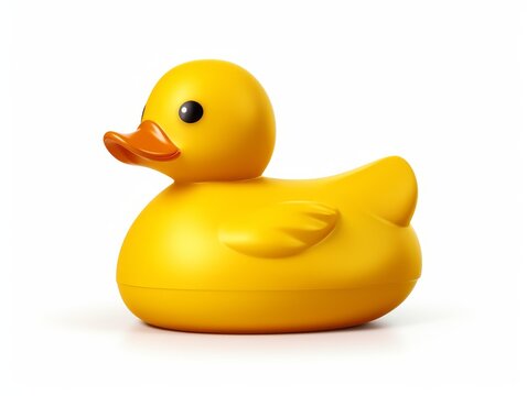 Immaculate White Rubber Duck: Perfect Blend of Fun & Style! Generative AI