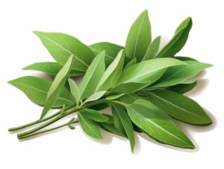 Unveiling the Medicinal Wonders of Fresh Sage Leaves - Enhancing Your Health Naturally Generative AI