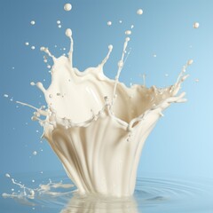Captivating Artistry: The Stunning Dynamism of Milk Splashes Captured in High-Definition! Generative AI