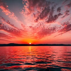 Obraz premium A Sunset Over A Sea Of Love 64214931 (3)