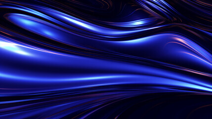 fluid background wavy blue holographic tones