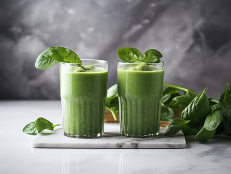 Discover the Ultimate Green Smoothie: A Healthy Spinach Infusion Delight! Generative AI