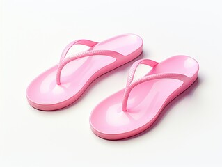 Uncover the Charm: The Stylish World of Pink Flip Flops! Generative AI