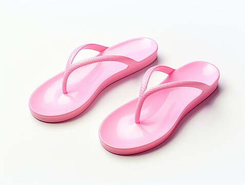 Uncover the Charm: The Stylish World of Pink Flip Flops! Generative AI