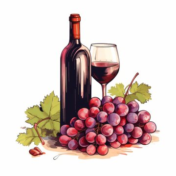 Savoring the Richness: A Closer Look at Premium Wine and Red Grapes Generative AI