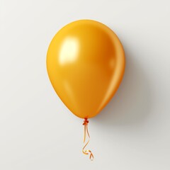 Uncover the Hidden Symbolism Behind this Stunning Yellow Balloon on a White Background Generative AI