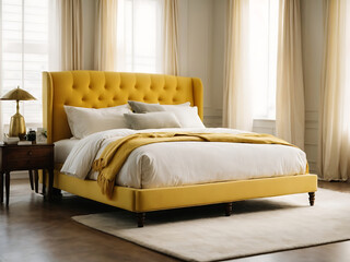 Fototapeta premium Photos of bedroom designs in different colors with high-resolution technology and quality