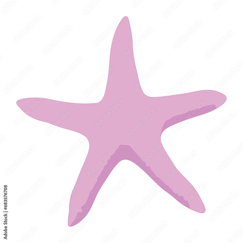 Poster starfish isolated design