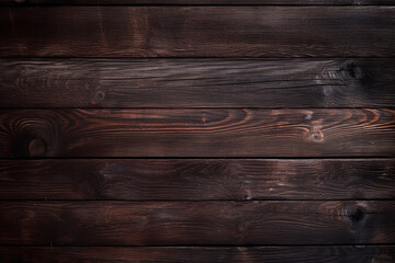 Rich and Textured Dark Wood Background - Authentic Woodgrain Design Created with Generative AI Tools