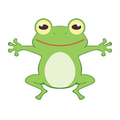 young frog jumping