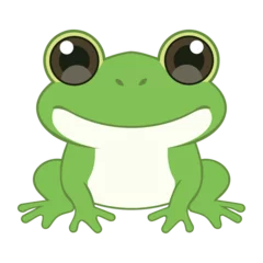 Fotobehang young frog comic animal © djvstock