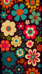 Cartoon Flowers Pattern