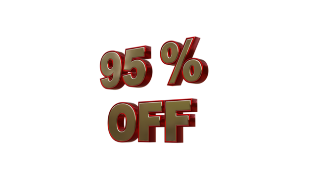95% off 3D render