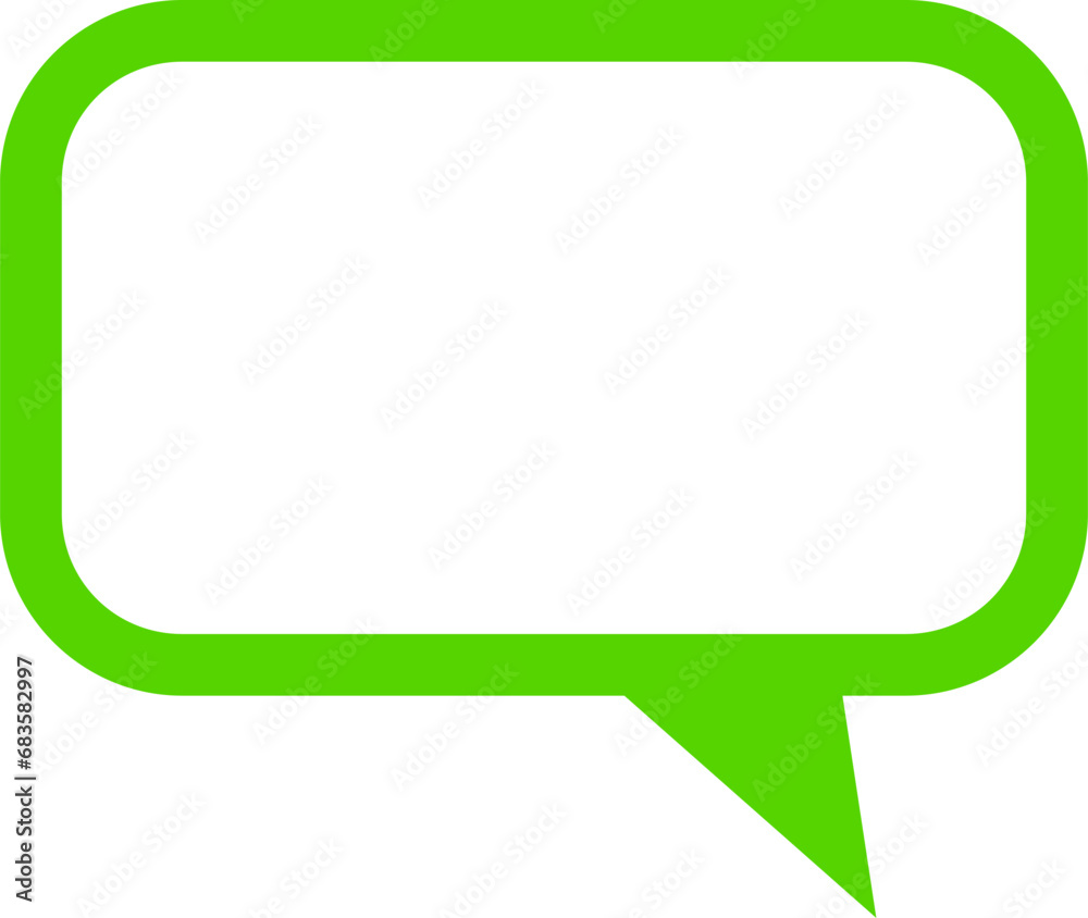 Poster blank speech bubble chat cloud message symbol element icon with empty space for text. vector image.