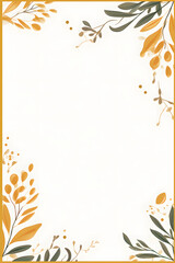 Abstract Goldenrod Foliage background. Invitation and celebration card.