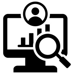 Performance Tracking Glyph Icon