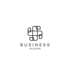 Paper document plus logo design business solution abstract vector brand flat Icon design vector modern minimal style illustration emblem sign symbol logotype typography