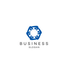 People communication links logo design business solution abstract vector brand flat Icon design vector modern minimal style illustration emblem sign symbol logotype typography