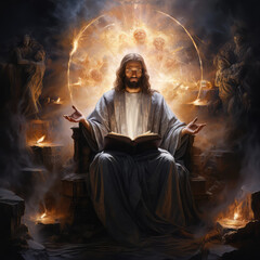 Jesus Reads the Book of Life