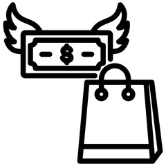 Impulse Buying Outline Icon