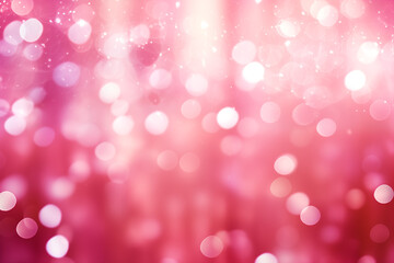 Fototapeta premium pink shiny background with bokeh - Generative AI