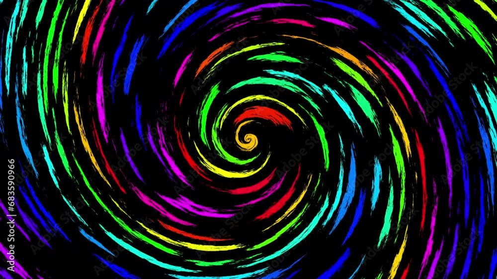 Poster endless spinning futuristic spiral. seamless 4k looping footage. abstract helix.