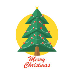 merry christmas greeting card template vector