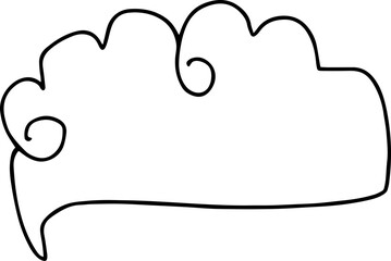 Speech Bubble hand drawn