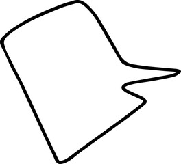 Obraz premium Speech Bubble hand drawn