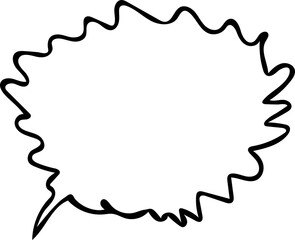 Speech Bubble hand drawn