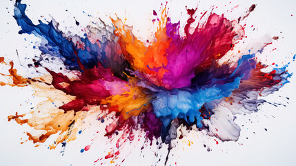 Paint Splash Extravaganza - Colorful Abstract Art - 683593537