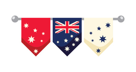 australia day flag bunting