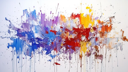 Paint Splatter Canvas - Artistic Photography Concept