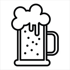 beer icon vector design template