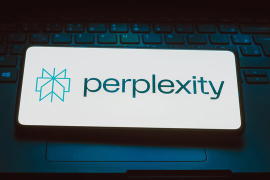 November 24, 2023, Brazil. In this photo illustration, the Perplexity AI logo is displayed on a smartphone screen.