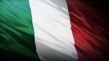 Obraz premium 3d rendering illustration of Italy flag waving