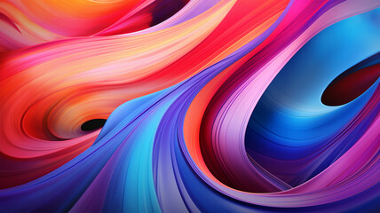 Wave Colorful Background. Generative AI