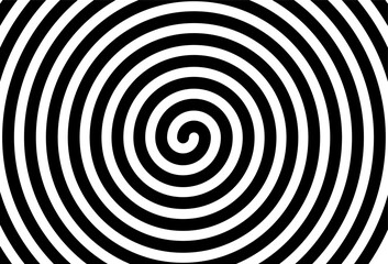 Radial circle, black and white background