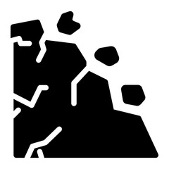 landslide Solid icon