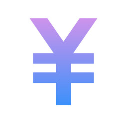 青紫色のグラデーション｜円マーク