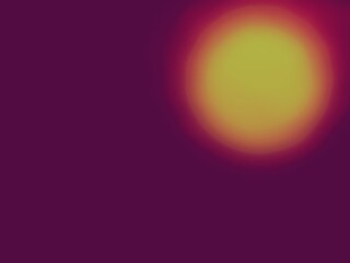 abstract purple violet background with circles, yellow moon in violet night, gradient degrade illumination 