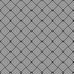 Abstract vector seamless pattern and swatches oriental line texture on white background wallpaper geometric diagonal fabric waves set of design elements	