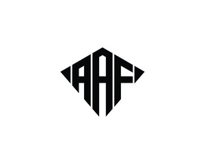 AAF logo design vector template