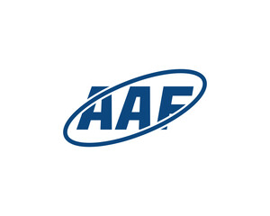 AAF logo design vector template