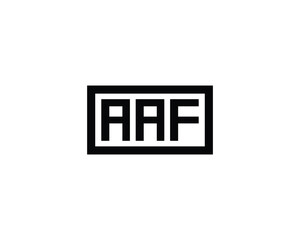 AAF logo design vector template