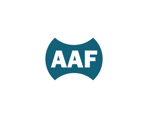 AAF logo design vector template