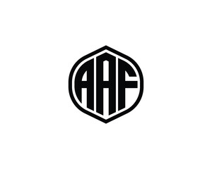 AAF logo design vector template
