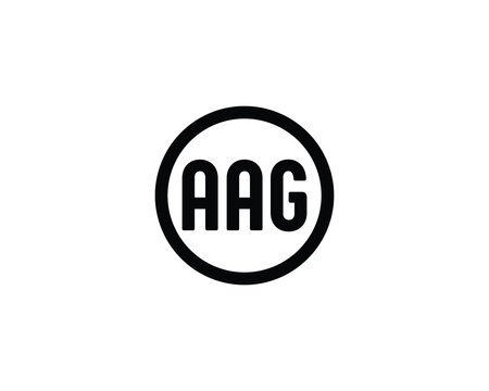 AAG logo design vector template