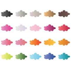 Fototapete Rund Colorful Cloud Design Clipart Set  © ActualPixel